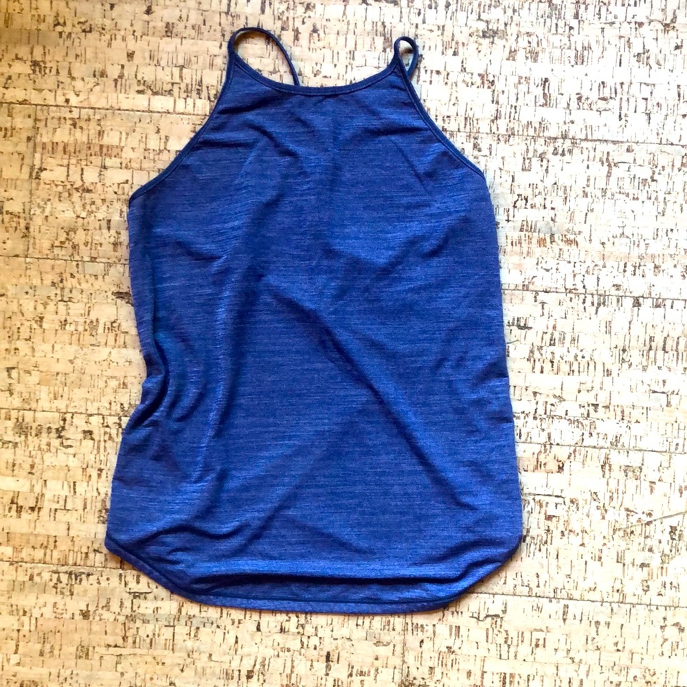 High neck athletic tank